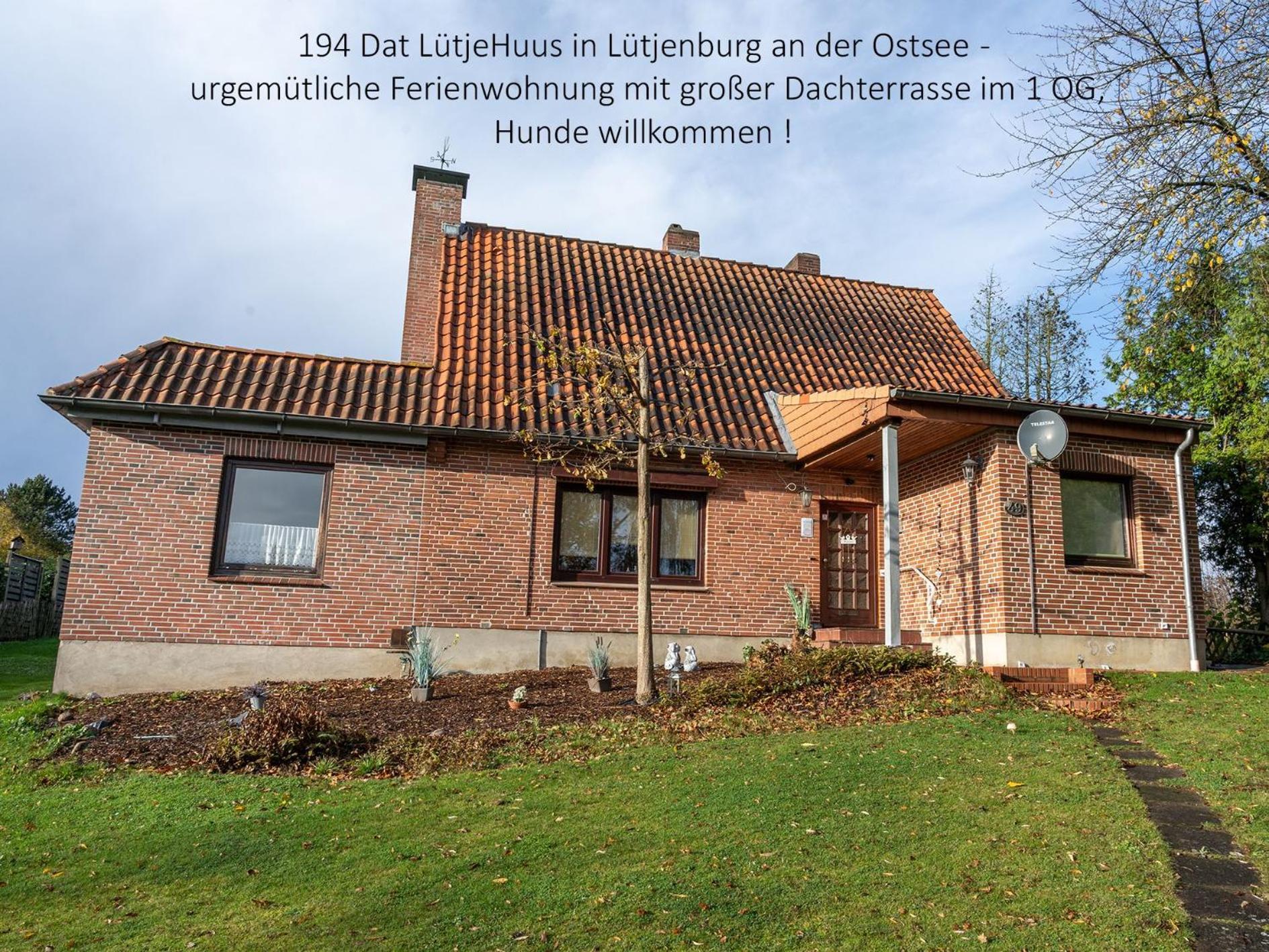 194 Fewo Dat Luetjehuus Mit Dachterrasse Im Ersten Stock Lütjenburg 外观 照片
